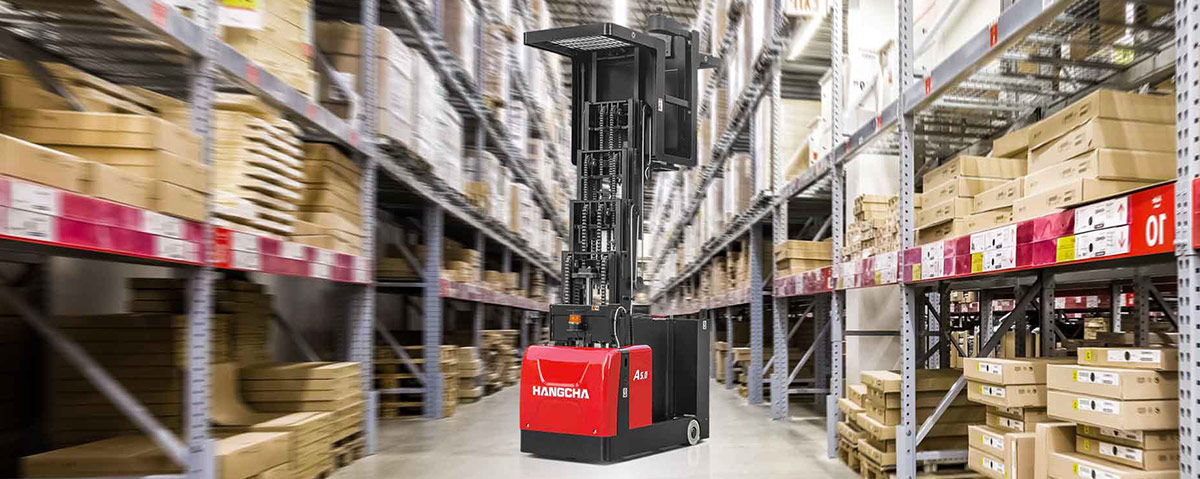 Chariot-échelle électrique HANGCHA / 1 100 lb